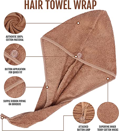 LOOM KNIT Hair Towel Wrap Lightweight Turban - Image 3
