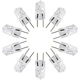 eTopLighting Set of 10, 20 Watt Halogen Bi-Pin Light Bulb, JCD Type 120 Volt, G8 Base, 10XG8-120V-20W