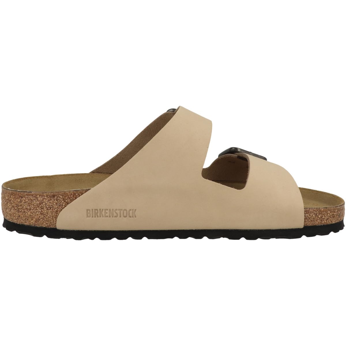 Birkenstock Arizona Sandały dla dorosłych, uniseks, z klamrą, ze skóry nubukowej, normalna