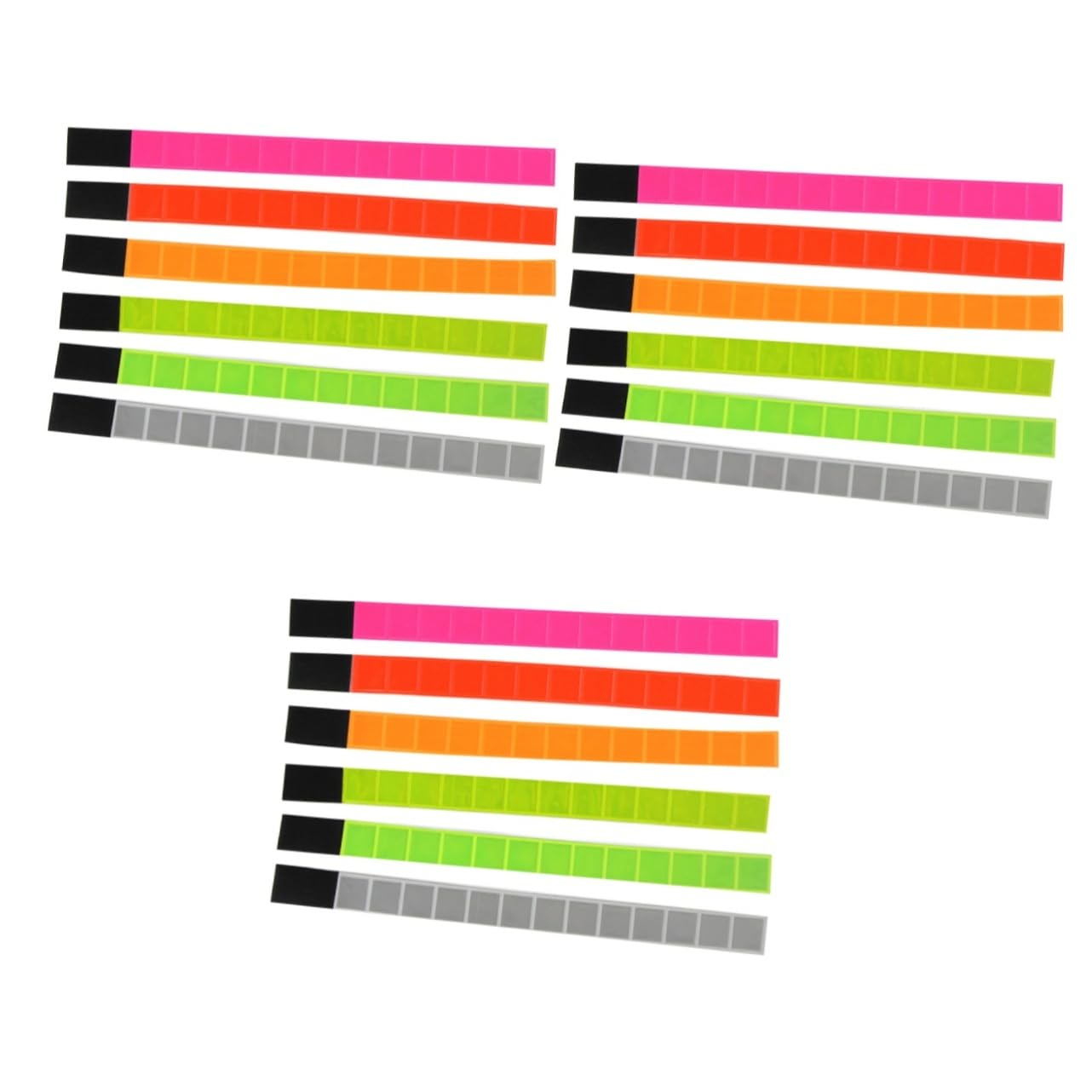 BESPORTBLE 12 Piezas Brazaletes Reflectantes Banda Reflectora para Ciclismo Pulseras De Visibilidad Pulseras Fluorescentes para Concierto Pulseras Luminosas Pulseras Luminosas para