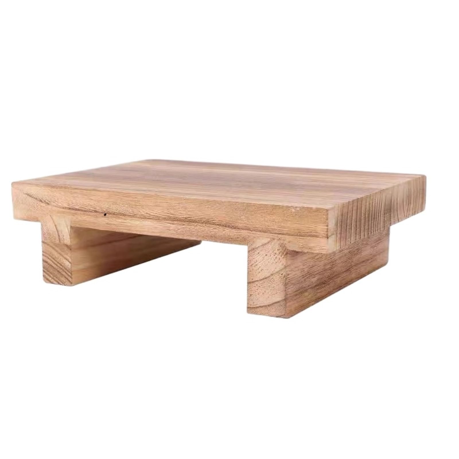 Taburete de madera con elevacion de altura para bano y cocina