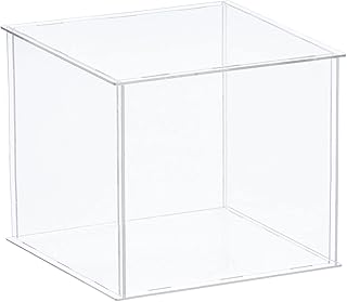 MECCANIXITY Clear Display Case, Acrylic Box Assemble Dustproof Box Showcase, 35x35x30cm for Collectibles, Crafts