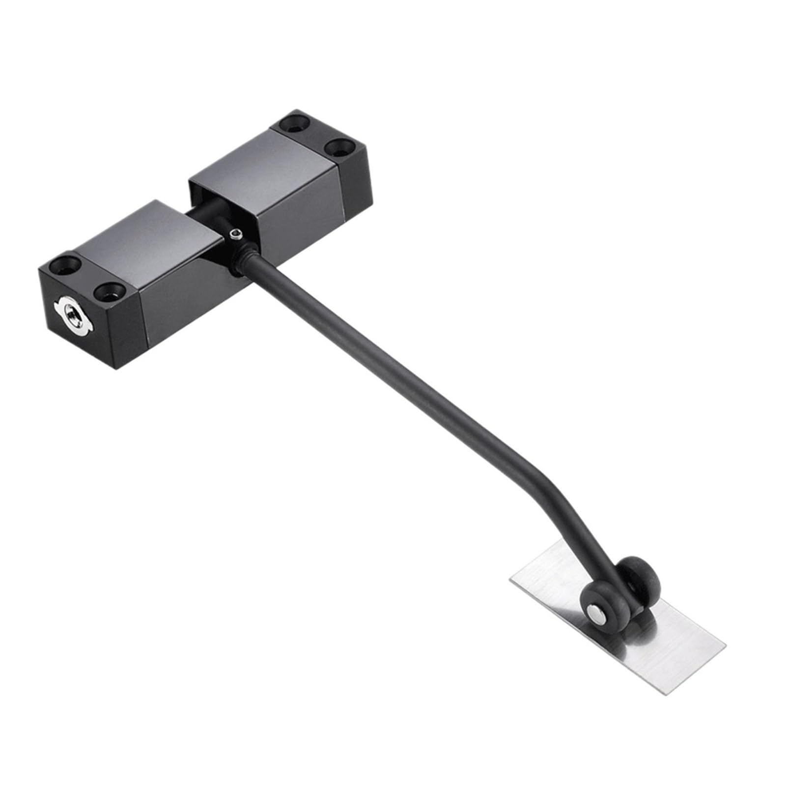 Door Closer, Door Closing Device Safety Lock Adjustable Furniture Hardware Automatic Spring Closer,Commercial & Home Use(Black)
