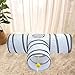 MFMEXUL 3 Ways Cat Tunnel Tube with Play Ball for Cats Guinea Pig