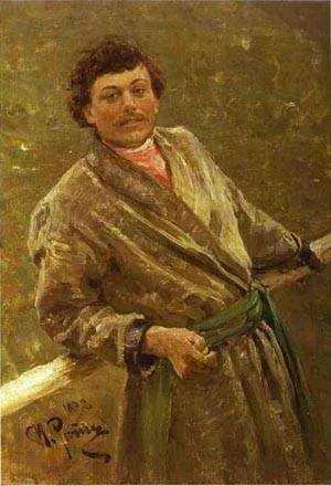 Peinture à l'huile Sidor Shavrov d'Ilya Repin, toile haut de gamme format 24x36 pouces