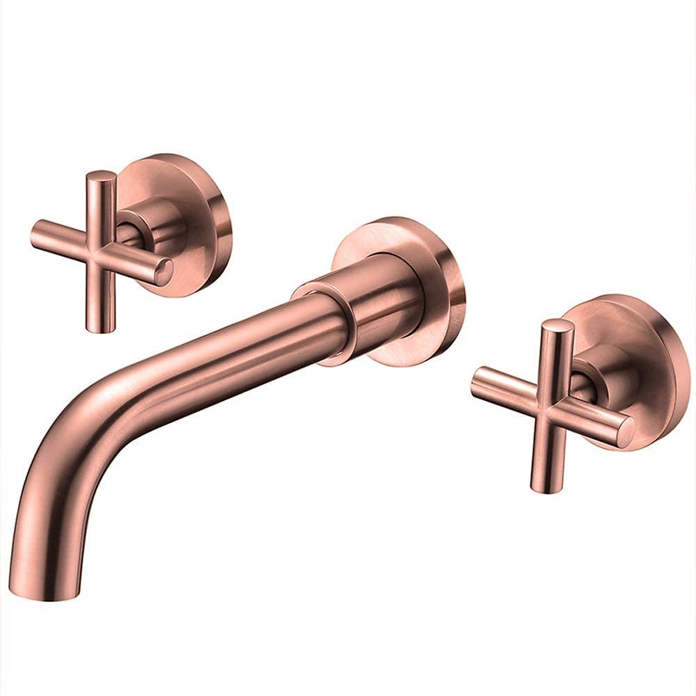 Mitigeur de lavabo mural eau chaude et froide pour une vasque épurée
