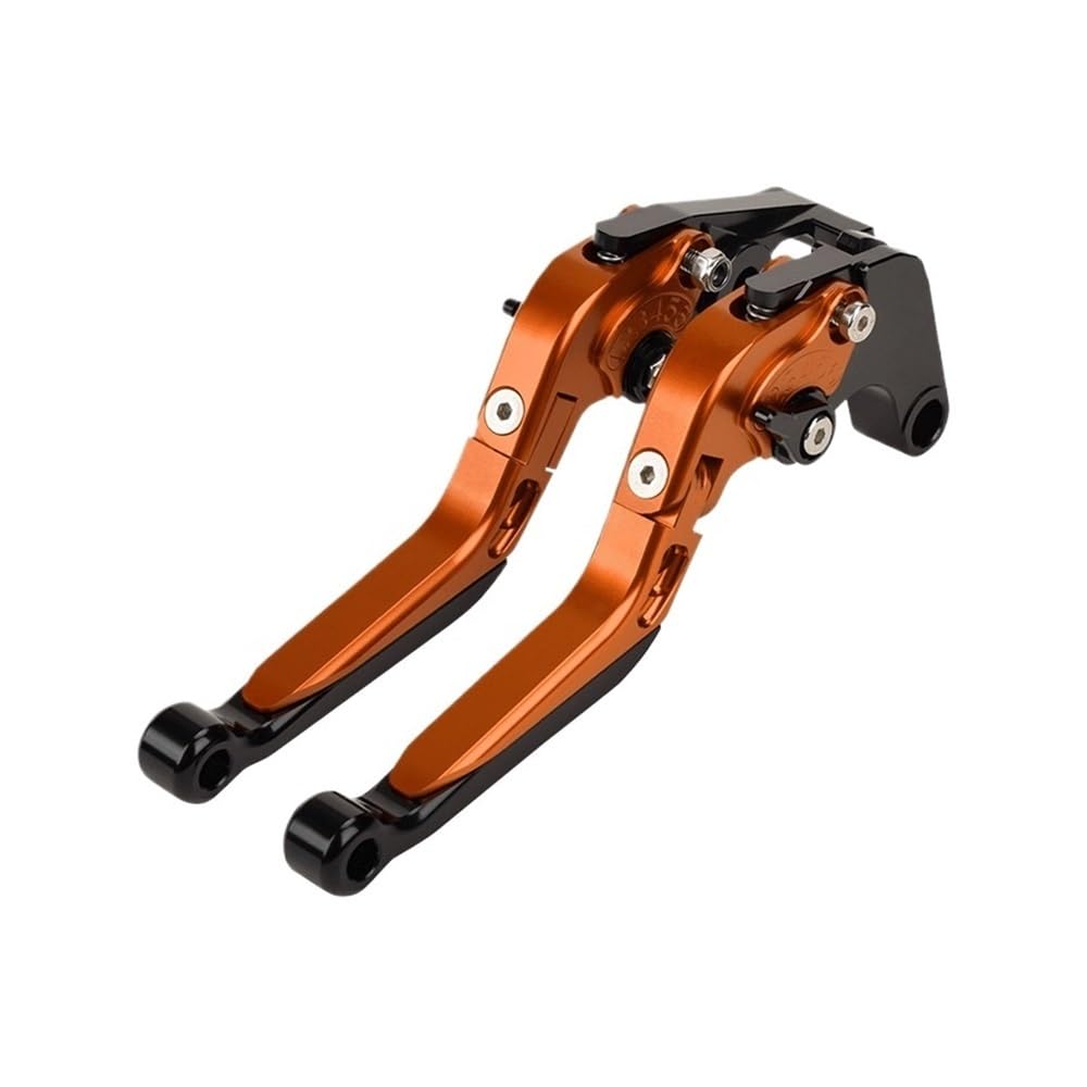DJSHUOY Handlebar Brake Lever for Jinpeng 502 TRK502 TRK 502X Clutch Lever Brake Lever Set Adjustable Foldable Extendable Handle Levers Motorcycle(Orange)