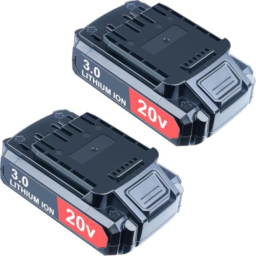 DTK 2 Packs Battery Replacement for Hyper Tough 20V Battery 3000mAh Cordless Power Tool