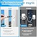 eSynic Durable 10 Pack Window Restrictors Locks Easy to Install Window Restrictor Child Safety Window Lock with Screws Keys Limiting Opened Distance 185mm/7.3Inch Perfect for Home Safety etc
