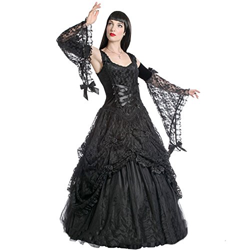 Robe gothique Cendrillon noire pour sublimer et affiner la silhouette