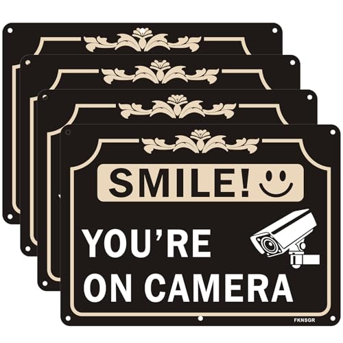 Panneau You 're On Camera pour sécuriser votre maison jardin et parking extérieur
