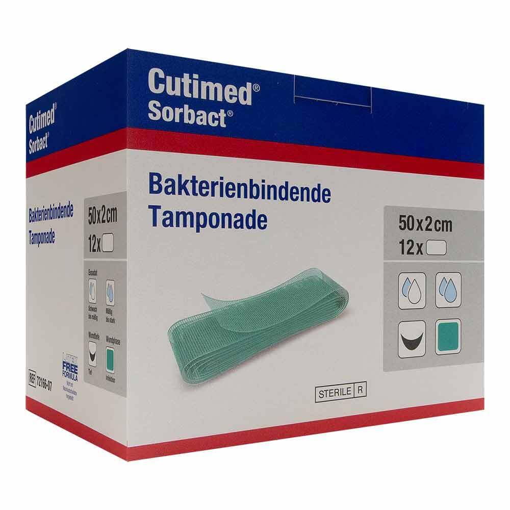 CUTIMED Sorbact Tamponaden 2x50 cm 12 St