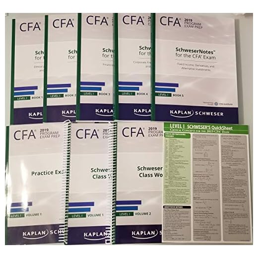 CFA 2019 Level 1 Kaplan Schweser Books 1-5, Practice Exam Volume 1, Workbook 1-