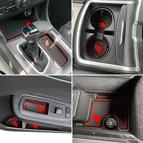 Inserto para portavasos Dodge Charger 2015-2023 rojo miniatura 4