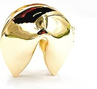 Vista 4 de Ya.x Caja de galletas de la fortuna de metal personalizada para bodas, contiene tu mensaje personalizado de papel de galleta de la fortuna, gran