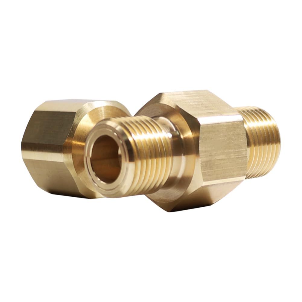 Adattatore per Serbatoio CO2 Bombola di Soda W21.8-14 Convertitore Adattatore Adattatore A T Adattatore A T da 1 A 2 W21.8-14