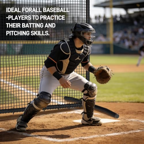 MR Professional Baseball Pitching Screen, Baseball Softball Portable Batting Screen, Protective Pitcher Safety Net (10' x 10' - Pitching Screen) by MR - Image 7