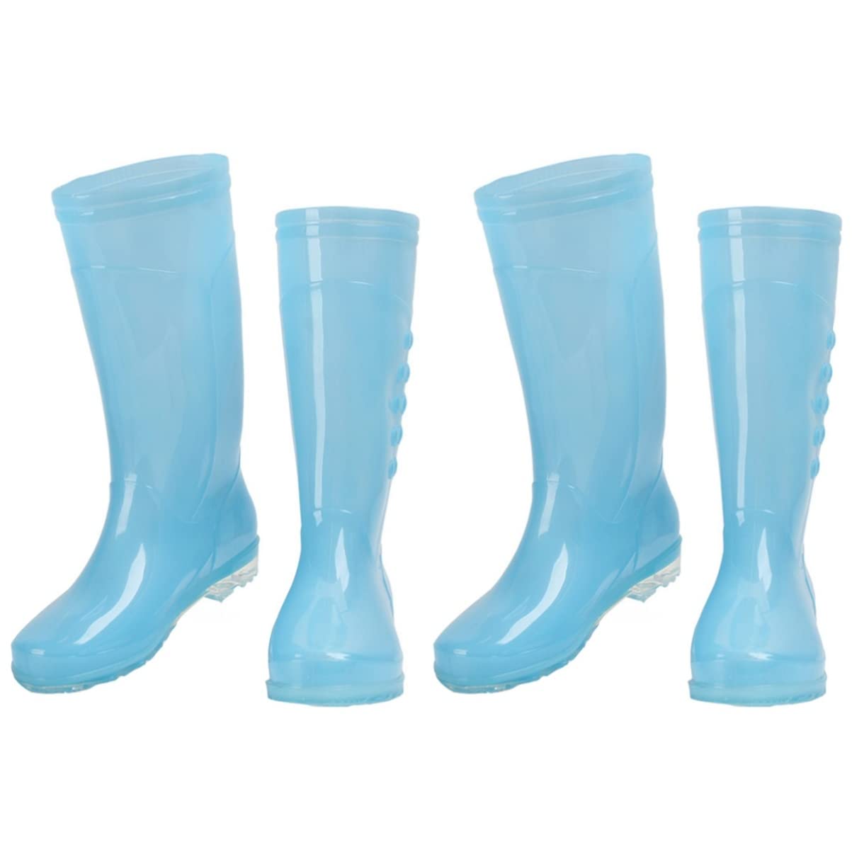 YARNOW2 Pairs Rain Boots Rubber Boots Rain Booties Garden Rain Shoes Women Rain Boot Women Rain Shoes Womens Gumboot Tall Garden Boots Garden Shoes Shoe Protection Women's Pvc Fashion