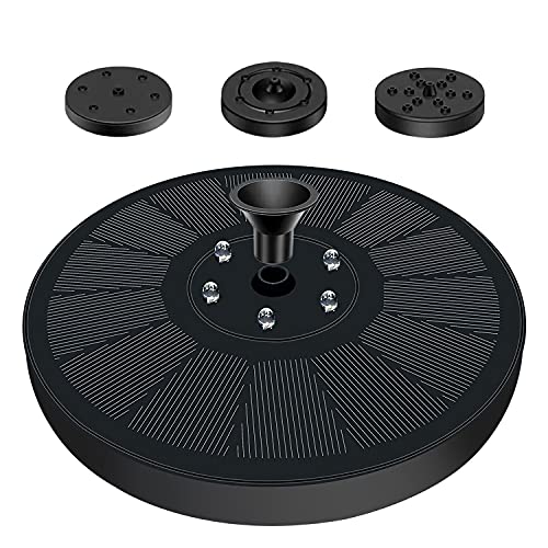 Romacci Bomba de fonte solar 3W Fonte de banho de pássaros ao ar livre alimentada por energia solar