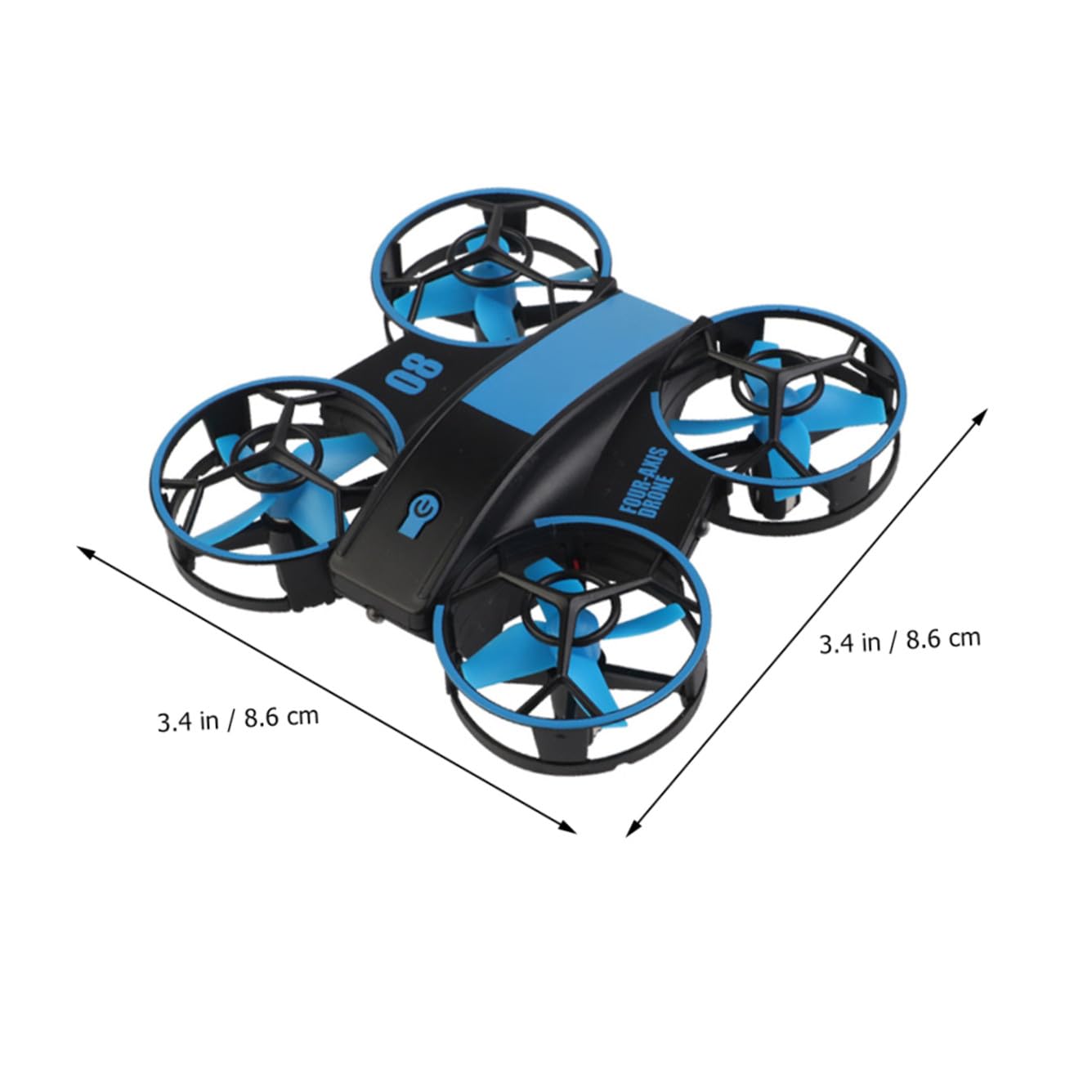 Abaodam Mini Drone Telecomandato Rc Quadcopter Luci Led, Batteria Integrata 3.7v 300mah, Resistente Agli Urti, Materiale Abs, per Giochi al Chiuso e All'aperto