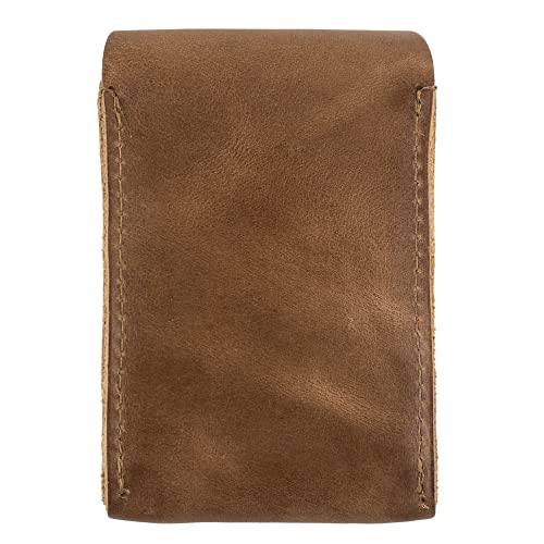 Hide & Drink, Classic Case for Playing Cards (Not Included) Secure Storage, Playing Deck Holder, Travel Accessory, Full Grain Leather, Handmade, Single Malt Mahogany3