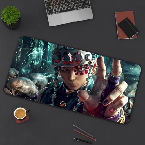 Image of Anime fearturing Large Gaming Mouse Pad, Extended Desktop Mat, 58 x 28 cm. (Multicolor)