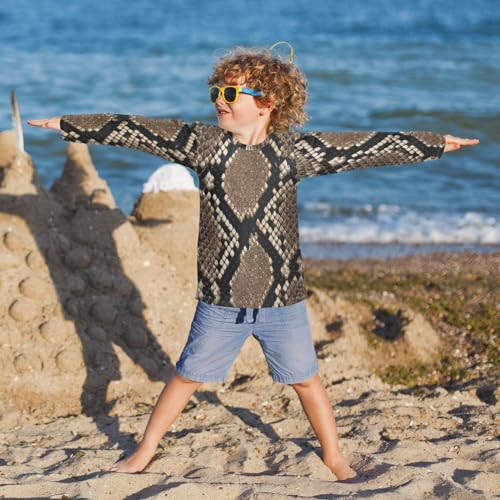 Image of Aflyko Boys' Rash Guard Shirts Xmas UPF 50+ Sun Protection Swim Shirt