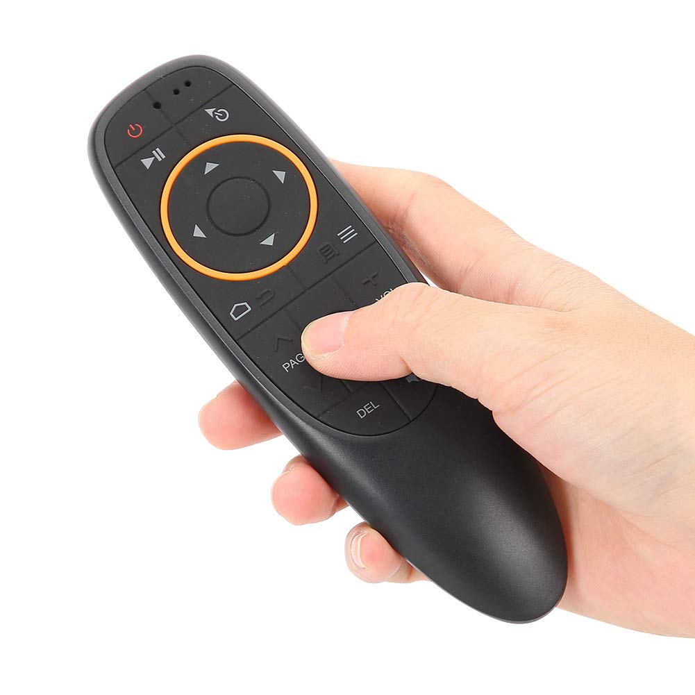 G10 czarny pilot głosowy 2,4 G Air Mouse bezprzewodowa klawiatura z żyroskopem do Smart TV Android Box PC projektor kina domowego ABS silikon 61 g