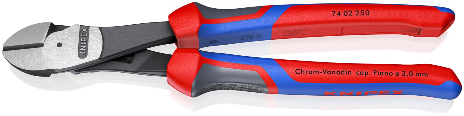 Knipex 7402250 10-Inch High Leverage Diagonal Cutters - Comfort Grip