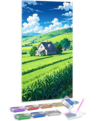 Kit de pintura de diamantes 5D para decorar tu salón con paisajes relajantes