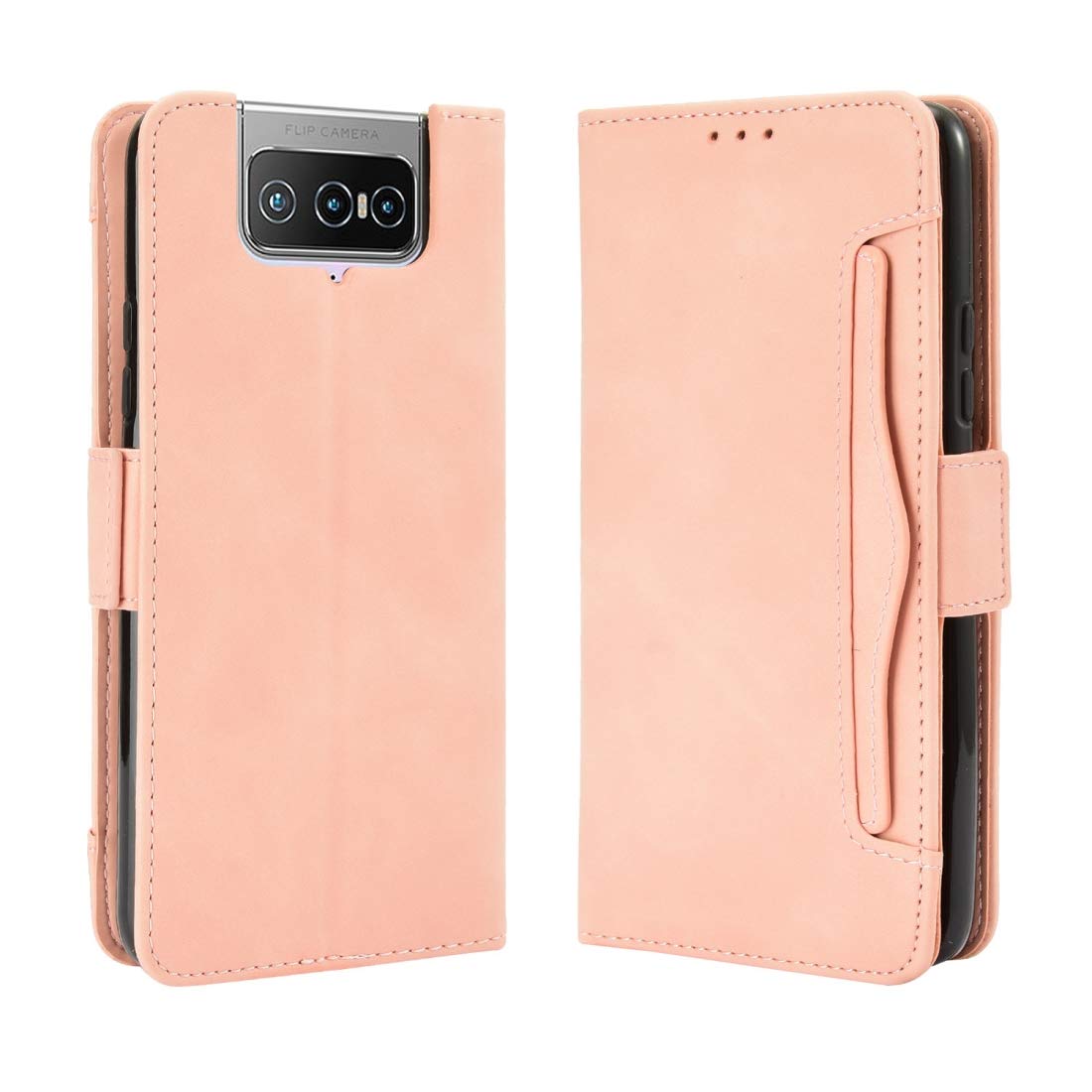 Mobile Phone Protection Case for for ASUS Zenfone 7 ZS670KS/Zenfone 7 Pro ZS671KS Wallet Style Skin Feel Calf Pattern Leather Case ，with Separate Card Slot-image-21