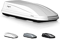 Perflex Exclusive Large Rooftop Cargo Box 17.7 Cu Ft Dual Side Opening 130 lbs Capacity White