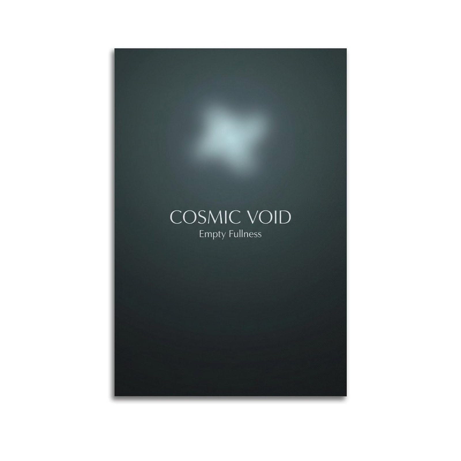 XKUGA Zen Space Poster Cosmic Void Empty Universe Meditation Silence Modern Decorative Canvas Prints - Ideal Wall Art for Family, Man Cave, Game Room, Boys & Girls Bedroom 20x30inch(50x75cm)