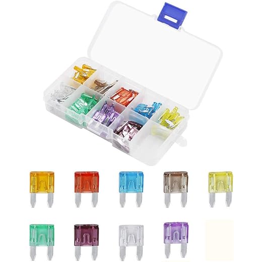 90pcs Mini Blade Fuse Assortment 5A-40A