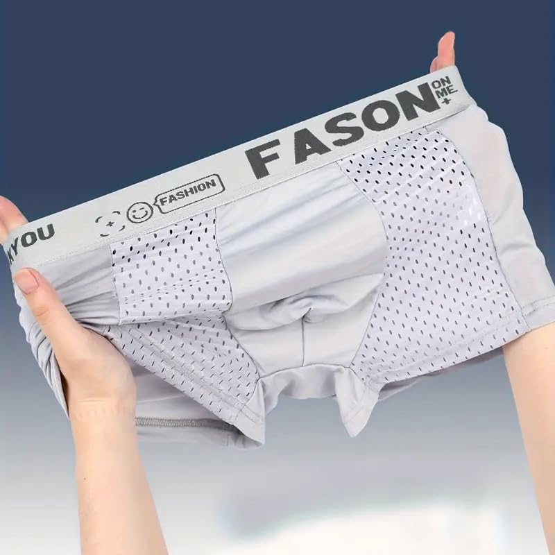 6Pcs Men's Mesh Briefs, Cool Hollow Breathable Trousers, Stretchy Sports Briefs2