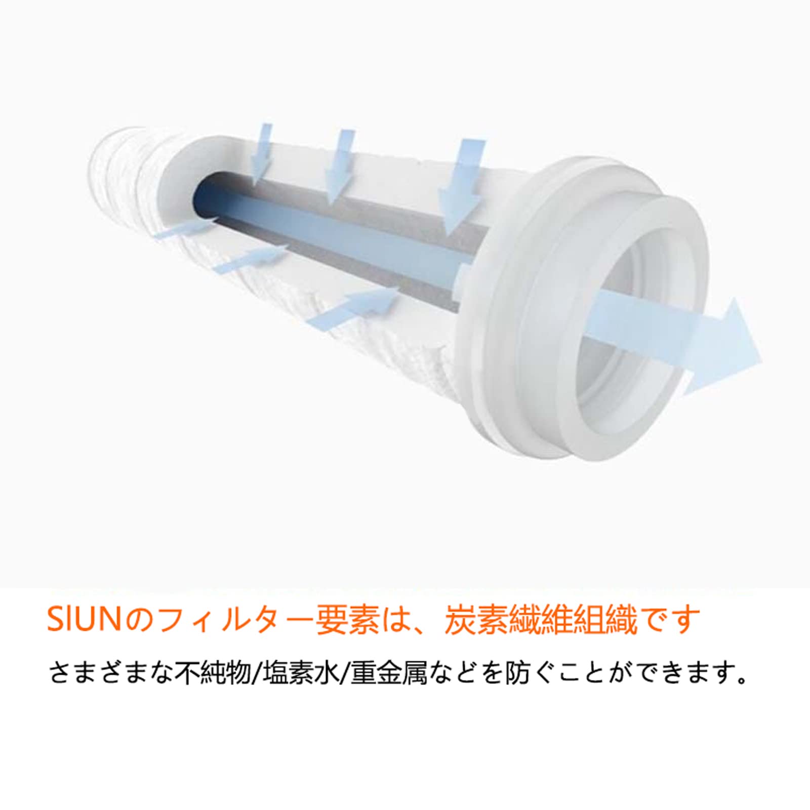 Amazon | 交換用浄水器カートリッジ JF-20-T 交換用浄水