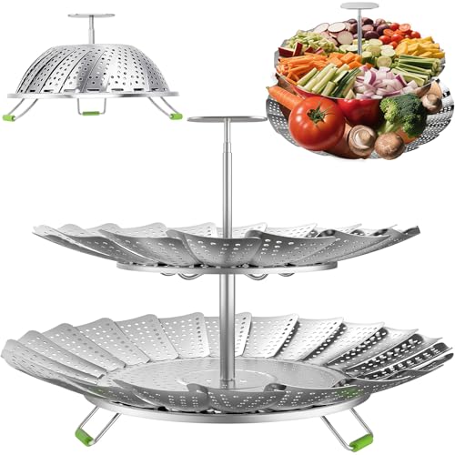 Vegetables Steamer for Cooking,Stainless Steel Veggie Steamer Bas...