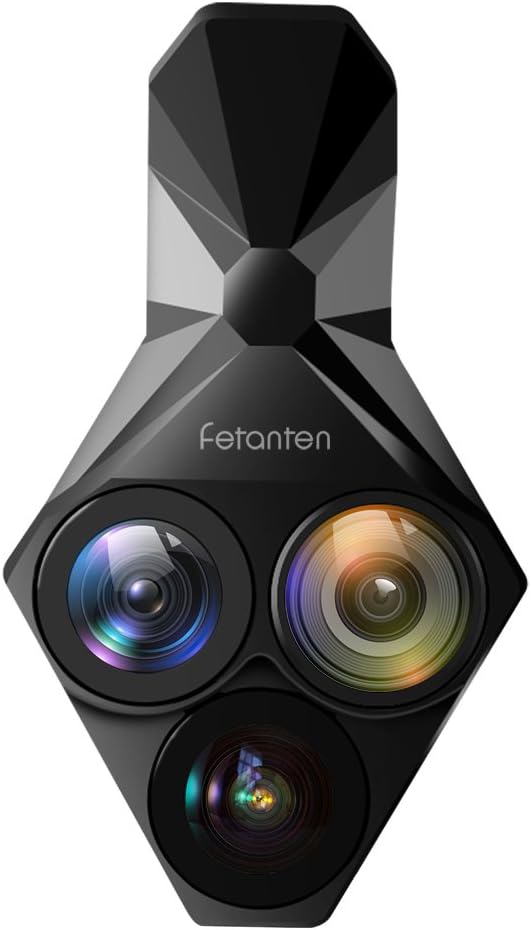 Fetanten 3 in 1 Clip-On Mobile Phone Camera Lenses kit, 160°x 0.35 Fisheye Lens, 110°x0.65 Wide Angle Lens, 20X Macro Lens for iPhone 7/7 Plus/ 6/ 6s Plus/SE Huawei LG HTC and other Smartphone