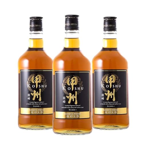 ウイスキー 甲州韮崎ウイスキー ゴールド 700ml 3本 [株式会社サン.フーズ 山梨県 韮崎市 20744949] ウィスキー ハイボール お酒 酒 アルコール セット 甲州 韮崎 モルト グレーン 国産 山梨 水割り ロック 原酒