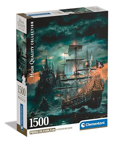 Clementoni 1500 EL. Compact The Pirates Ship [Puzzle]