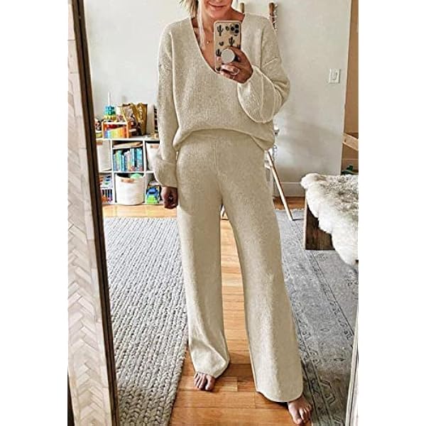 Viottiset Pigiama casual donna tuta felpe 2 pezzi abiti lounge set