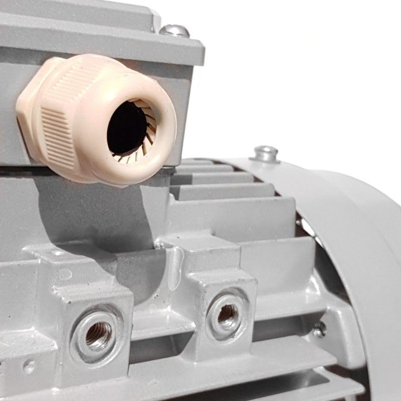Motore Elettrico Trifase 0.37 kW, 0.50 HP, 2800 Giri/Min, B5, MEC 63, 230/400V - Ideale per Impianti Industriali e Officine - SAMMA PARTS