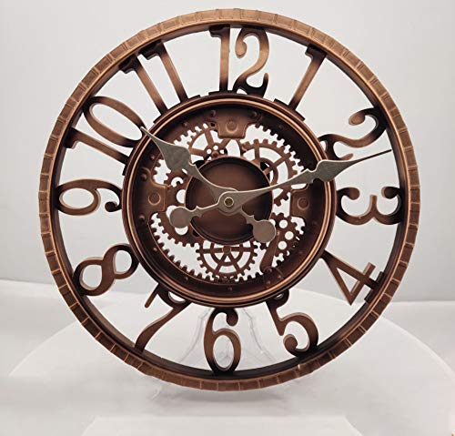 Trintec Vintage Aircraft Horizon Wall Clock/Airspeed Thermometer (°F) Combo