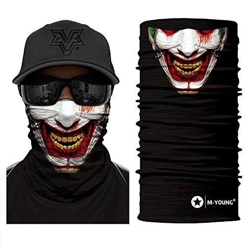 Image of Skull Face Mask Bandanas, Neck Gaiter, Headwear, Magic Scarf, Headband for dust Sun Wind
