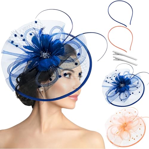 Cutecrop 2 Pcs Fascinator Tea Party Hats para mujer miniatura 1