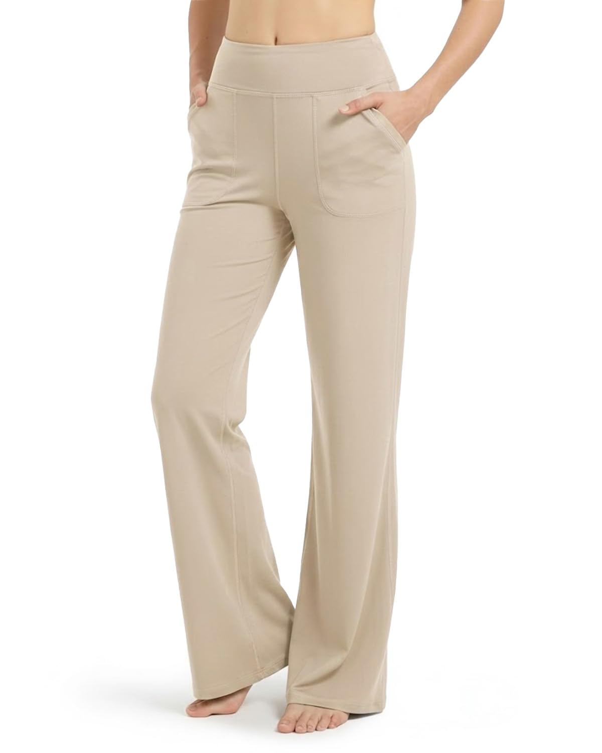 Zylioo Lang Bein Flared Leggings Yogahose Damen Lang/Extra lang,Weites Bein Bootcut Leggings Tall/Extra Tall,Fitnesshose Bootleg Jazzpants