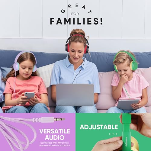 Écouteurs enfants 3.5mm lot de 5 casques audio scolaires pliables et multicolores - 6
