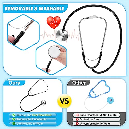 Disfraz de Doctor para Niños con Bata y Estetoscopio miniatura 4