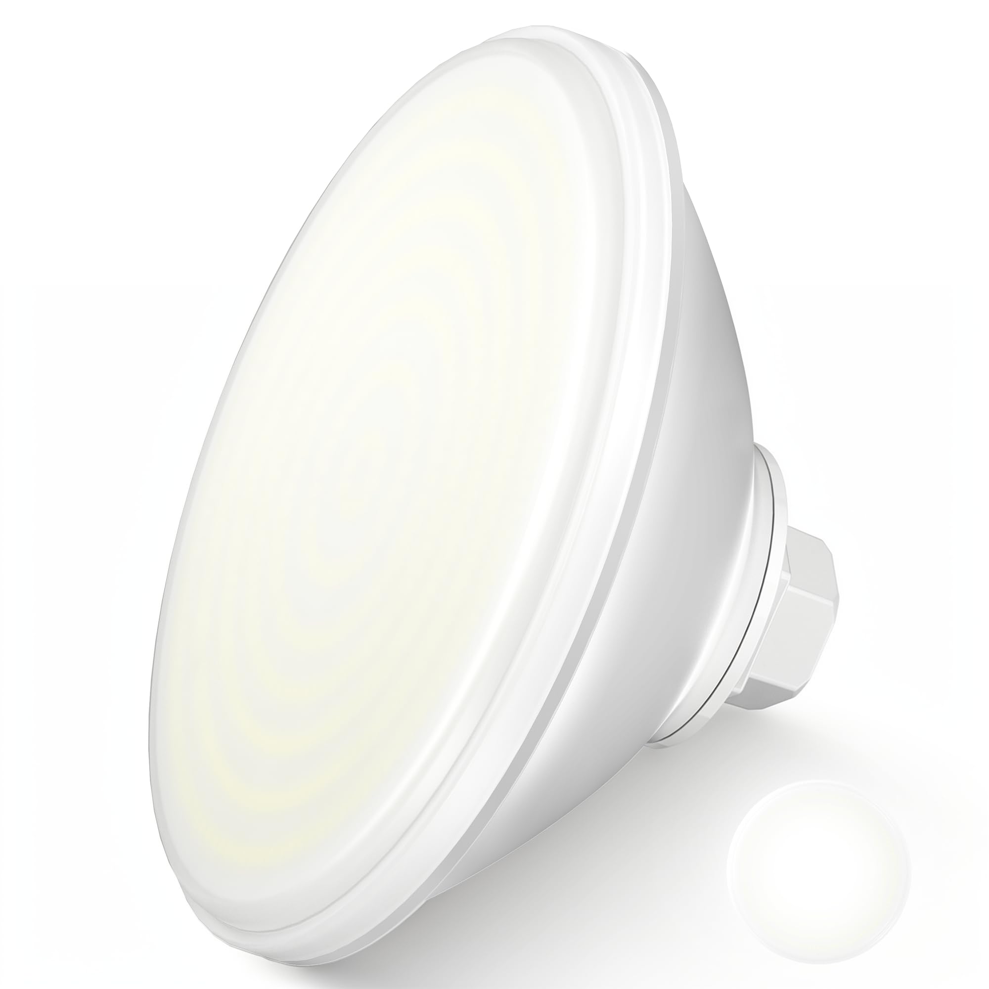 30W Fari LED PAR56 per Piscine, Lampada Piscina Non Dimmerabile 3000lm, Luce Piscinas IP68 Impermeabile Riempito di Resina per Piscinas in Cemento, 12V AC/DC, Bianco Freddo