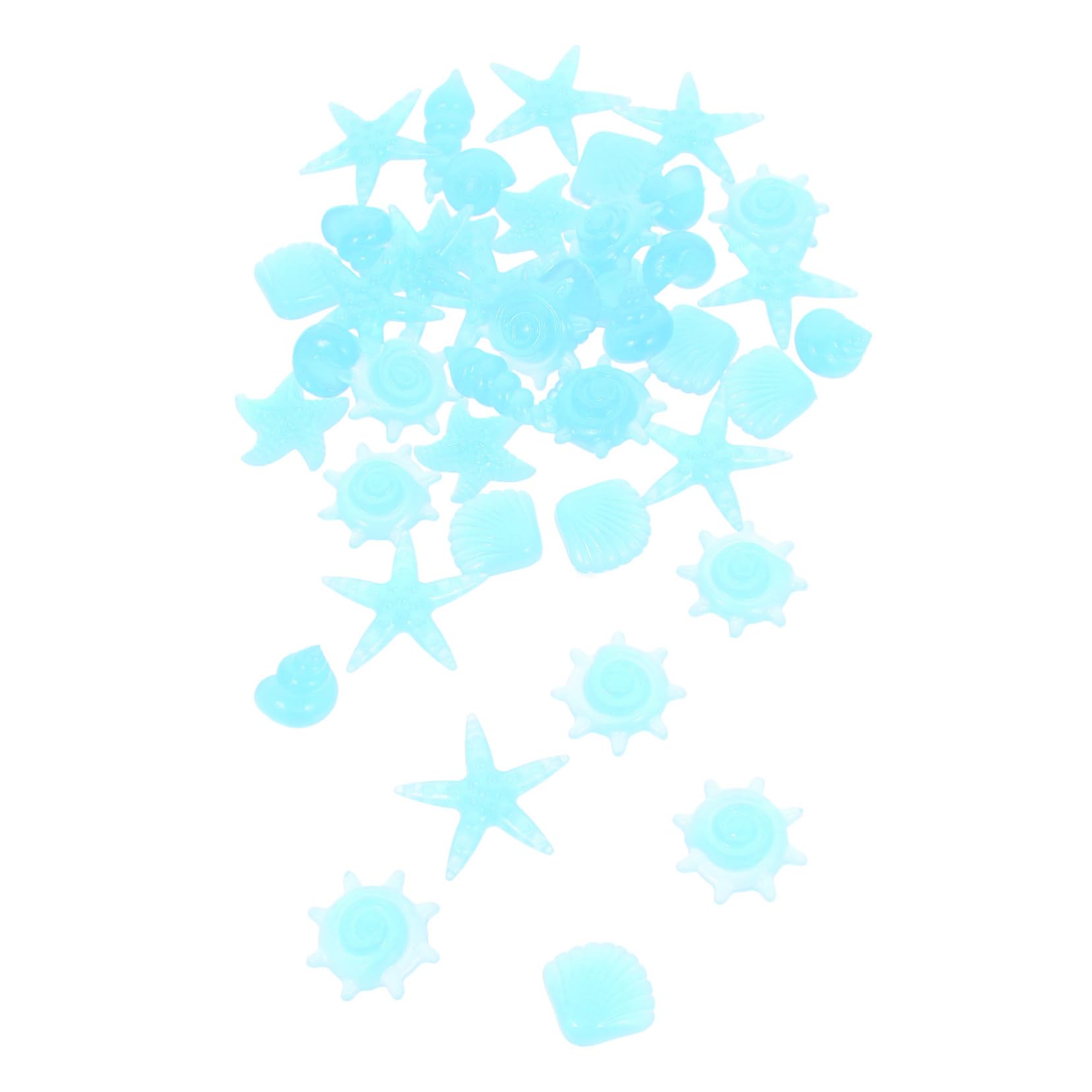 SUPVOX 50pcs Multi-Function Aquarium Gravels Glow in The Decorative Flowerpot Pebbles